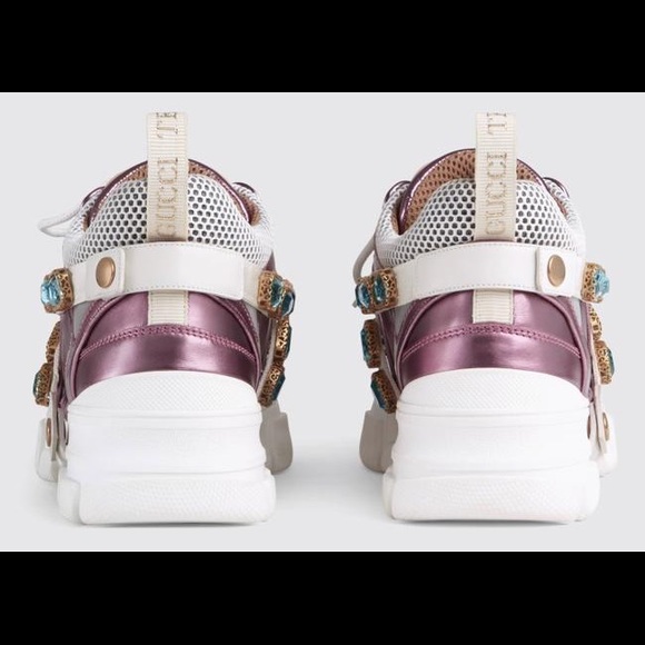 Size 36 (8) GUCCI PINK FLASHTREK - Picture 2 of 4